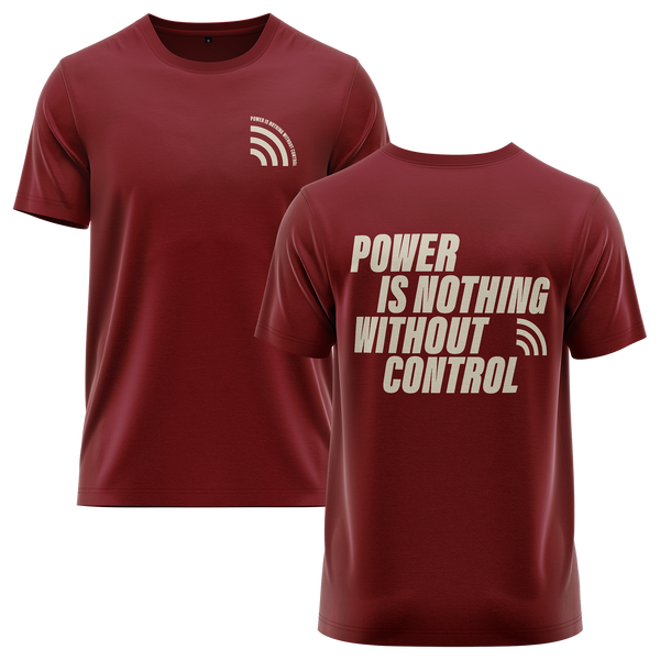 Power Is Nothing Without Control Shirt für RC-Piloten – Bordeaux