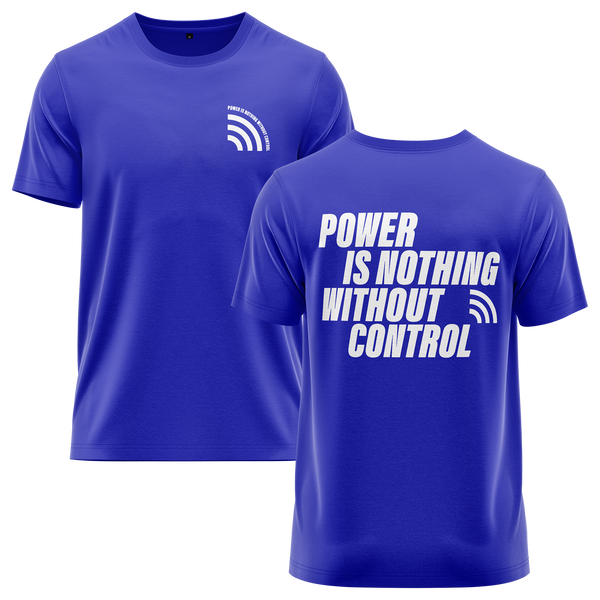 Power Is Nothing Without Control Shirt für RC-Modellbauer – Blau
