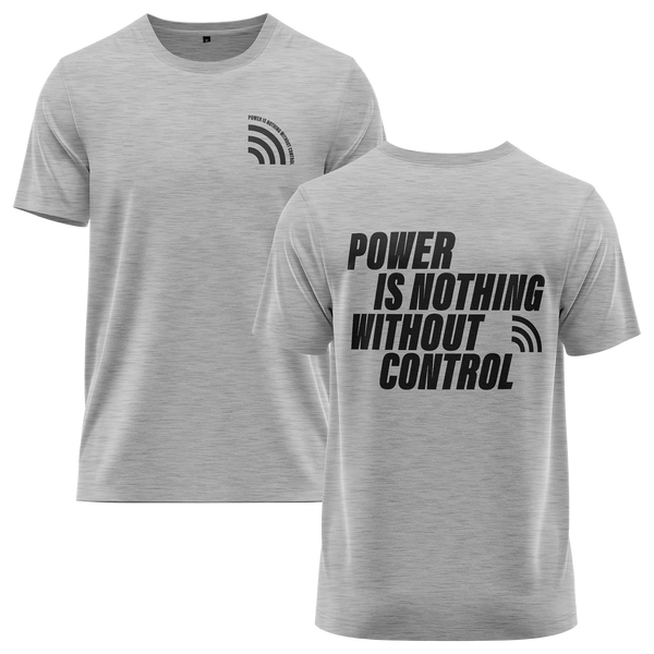 Power Is Nothing Without Control Shirt für RC-Racer – Grau