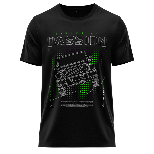 Crawler Passion Shirt (Neon) Shirt RC-WEAR Black-Green XS