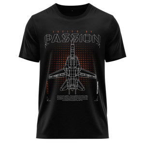 Jet Passion Shirt (Neon) Shirt RC-WEAR Black-Orange XS