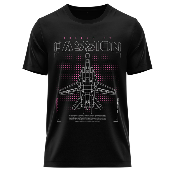 Jet Passion Shirt (Neon) Shirt RC-WEAR Black-Pink XS