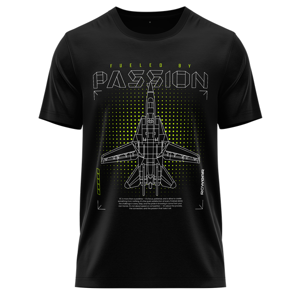 Jet Passion Shirt (Neon) Shirt RC-WEAR Black-Yellow XS