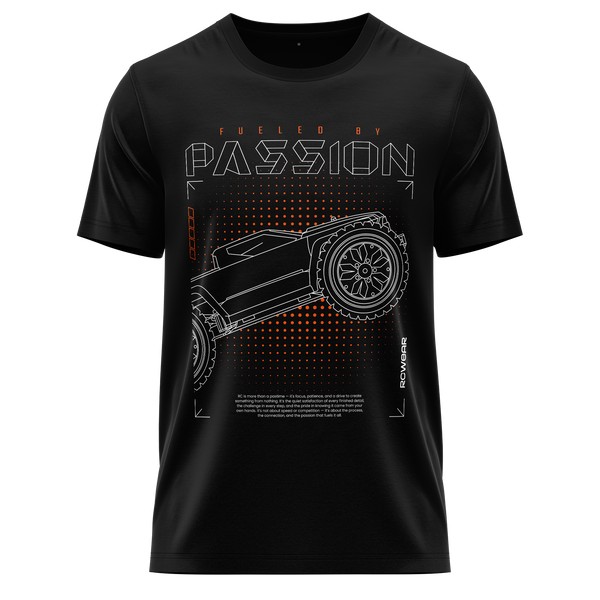Monster Truck Passion Shirt (Neon) Shirt RC-WEAR Black-Orange XS
