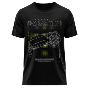 Monster Truck Passion Shirt (Neon) Shirt RC-WEAR Black-Yellow XS