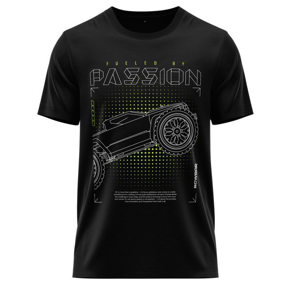 Monster Truck Passion Shirt (Neon) Shirt RC-WEAR Black-Yellow XS