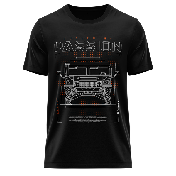 Scaler Passion Shirt (Neon) Shirt RC-WEAR Black-Orange XS