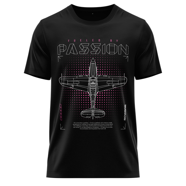 Warbird Passion Shirt (Neon) Shirt RC-WEAR Black-Pink XS
