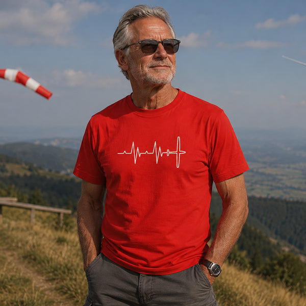 Segelflugzeug Heartbeat Shirt Shirt RC-WEAR