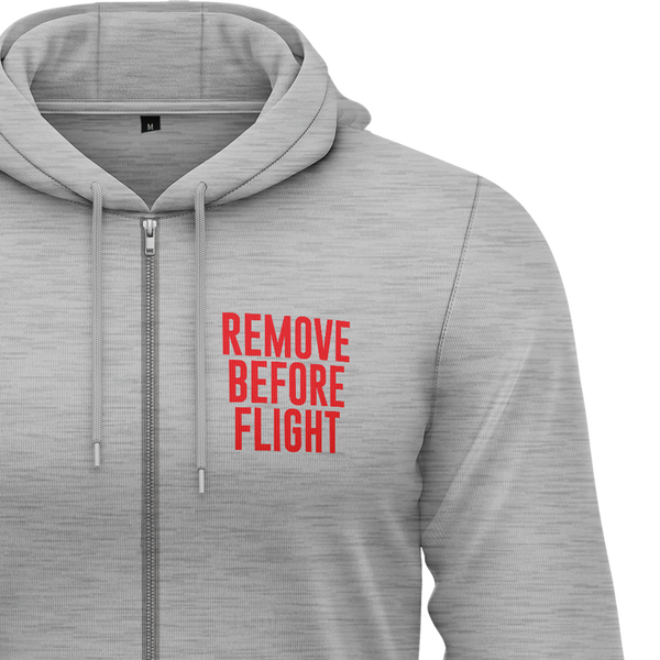 Remove Before Flight Zip-Hoodie