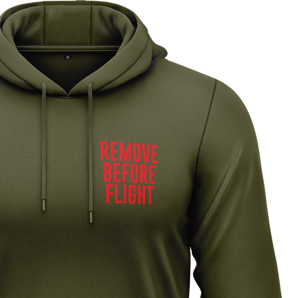 Remove Before Flight Girl Hoodie