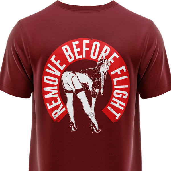 Remove Before Flight Girl Shirt