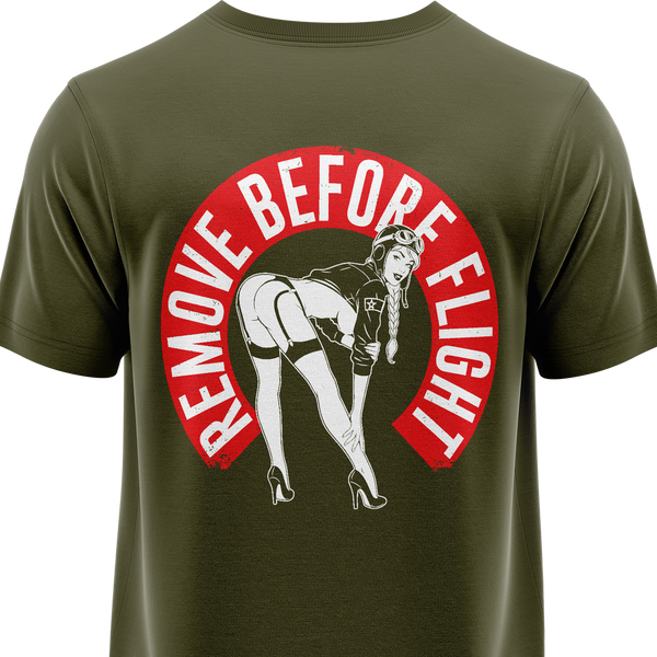 Remove Before Flight Girl Shirt