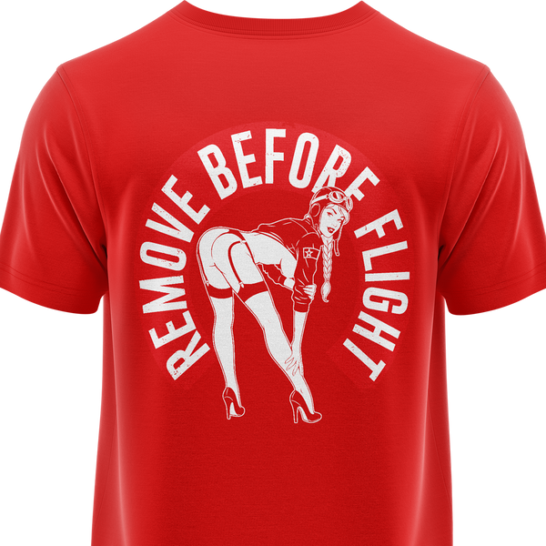 Remove Before Flight Girl Shirt