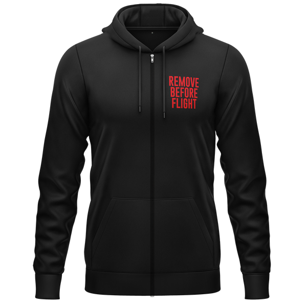 Remove Before Flight Girl Zip Hoodie