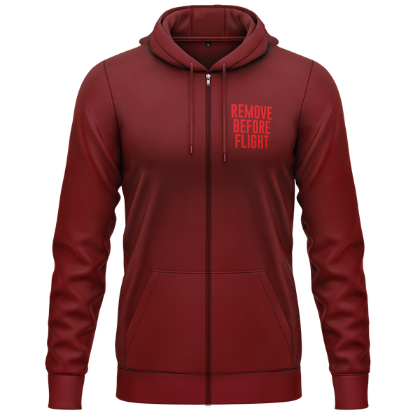 Remove Before Flight Girl Zip Hoodie