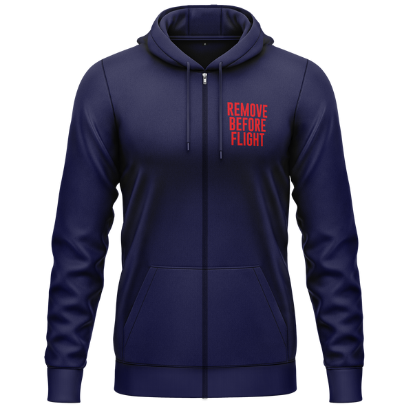 Remove Before Flight Girl Zip Hoodie