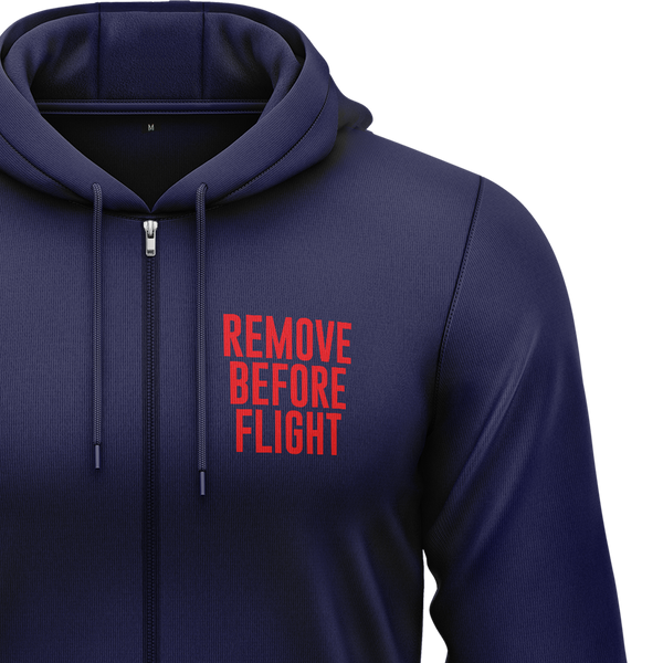 Remove Before Flight Girl Zip Hoodie