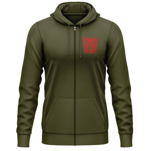 Remove Before Flight Girl Zip Hoodie