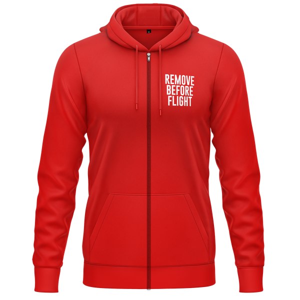 Remove Before Flight Girl Zip Hoodie