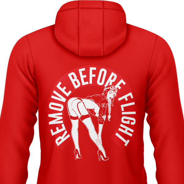 Remove Before Flight Girl Zip Hoodie
