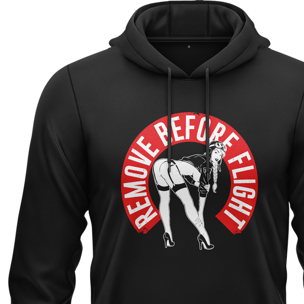 Remove Before Flight Girl Hoodie
