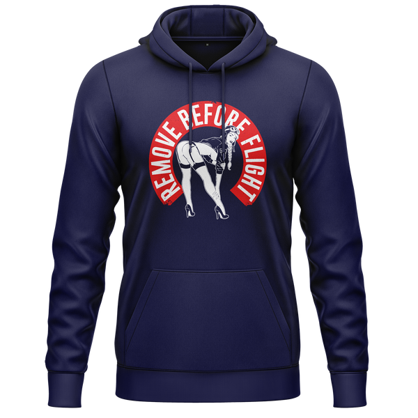Remove Before Flight Girl Hoodie für Modellflieger – Navy
