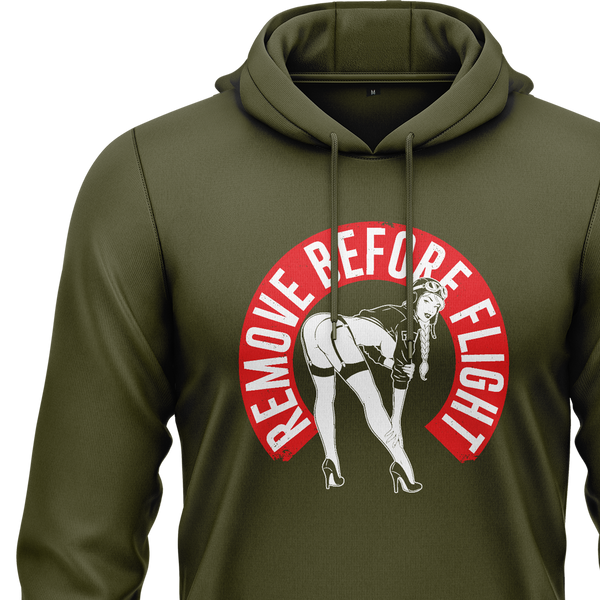 Remove Before Flight Girl Hoodie