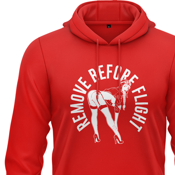 Remove Before Flight Girl Hoodie
