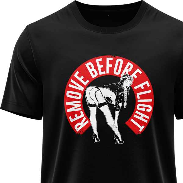 Remove Before Flight Girl Shirt