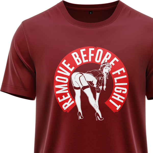 Remove Before Flight Girl Shirt