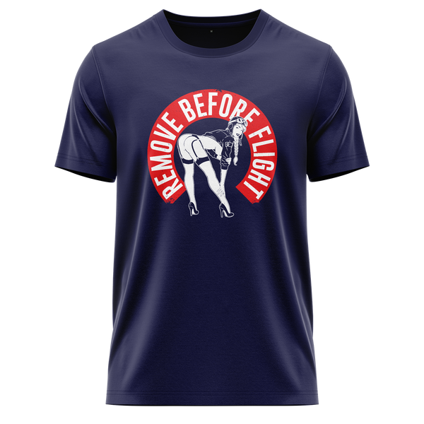 Remove Before Flight Girl Shirt für RC-Piloten – Navy