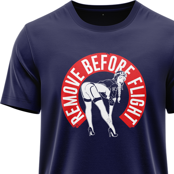 Remove Before Flight Girl Shirt