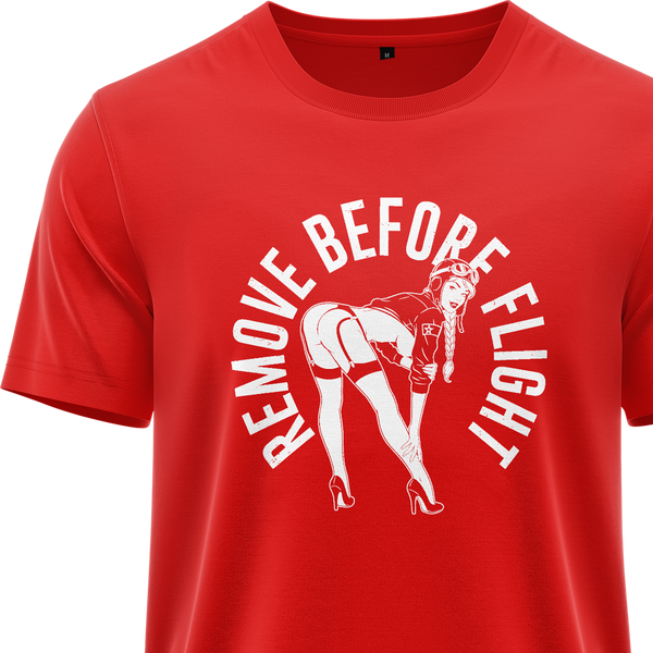 Remove Before Flight Girl Shirt