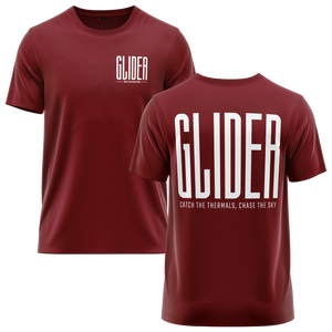 Simple Glider Shirt (B) Shirt RC-WEAR Burgundy-White XS
