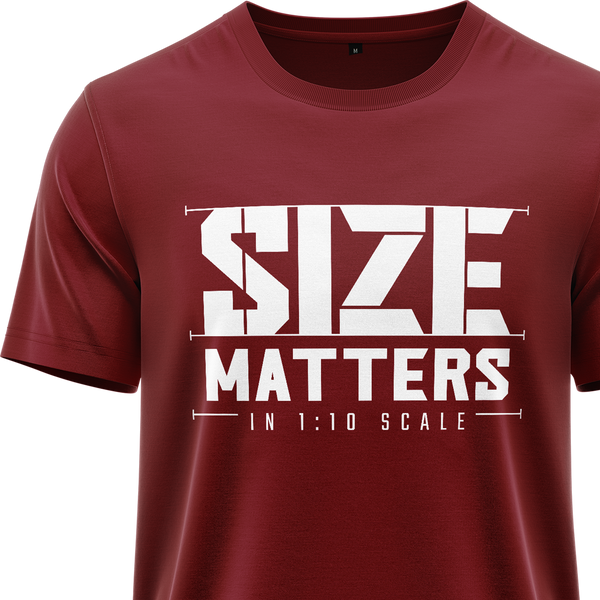 Size matters in 1:10 scale shirt