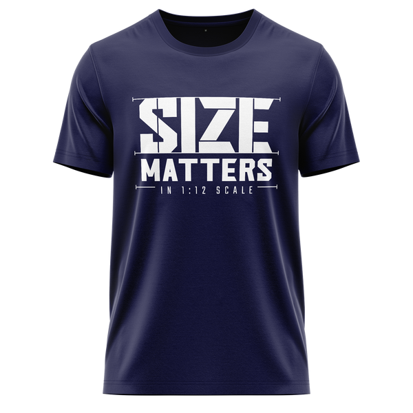 Size matters in 1:12 Scale Shirt Shirt RC-WEAR Navy-White XS