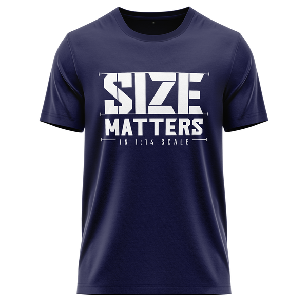 Size matters in 1:14 Scale Shirt Shirt RC-WEAR Navy-White XS
