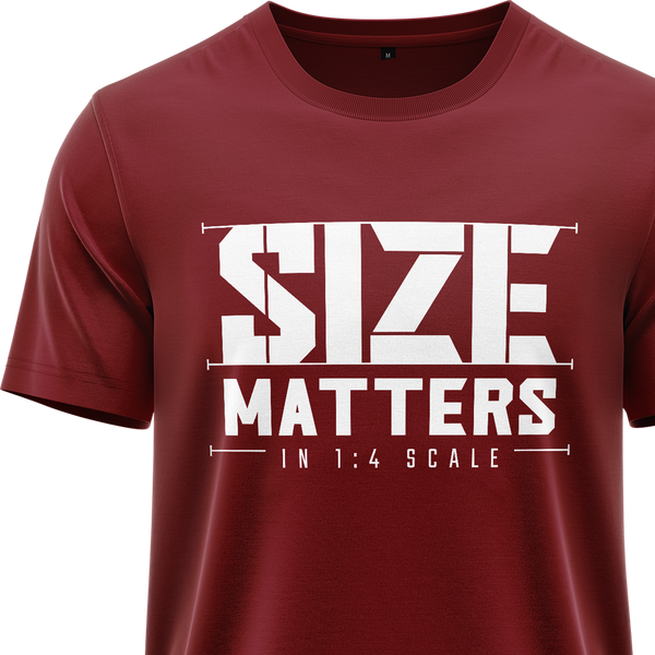 Size matters in 1:4 scale shirt