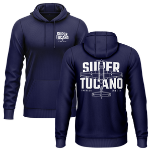 EMB 314 Tucano BC Hoodie (B) Hoodie RC-WEAR Navy-White XS