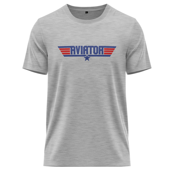 Top Aviator Shirt für Jet-Fans – Grau