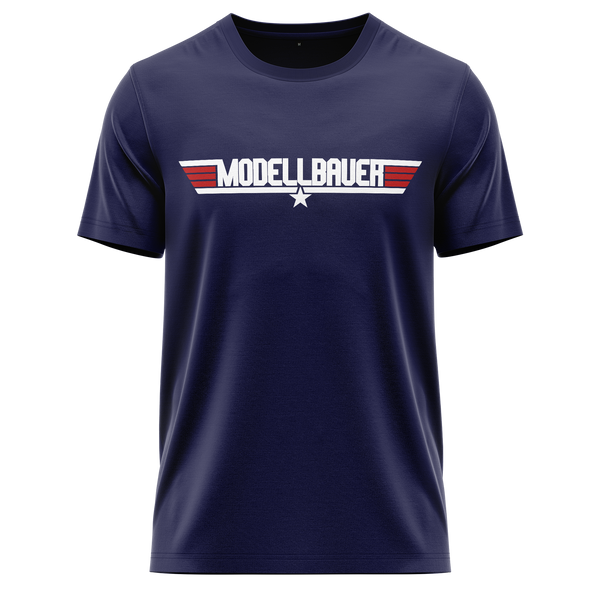 Top Modellbauer shirt for jet fans – Navy