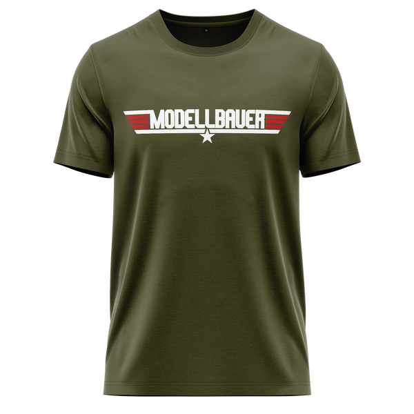 Top Modellbauer shirt for model flyers – Olive